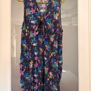 Modcloth Floral Lemur Romper - 2X